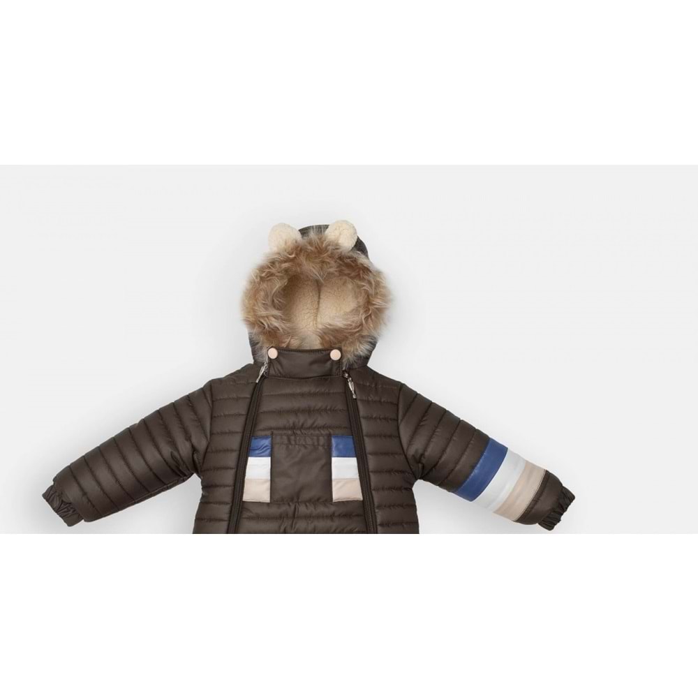 Kayak Tulum Bebe Kayak Kıyafeti -Kışlık - Haki - 12-18 AY - 2103021-Haki-12-18 AY