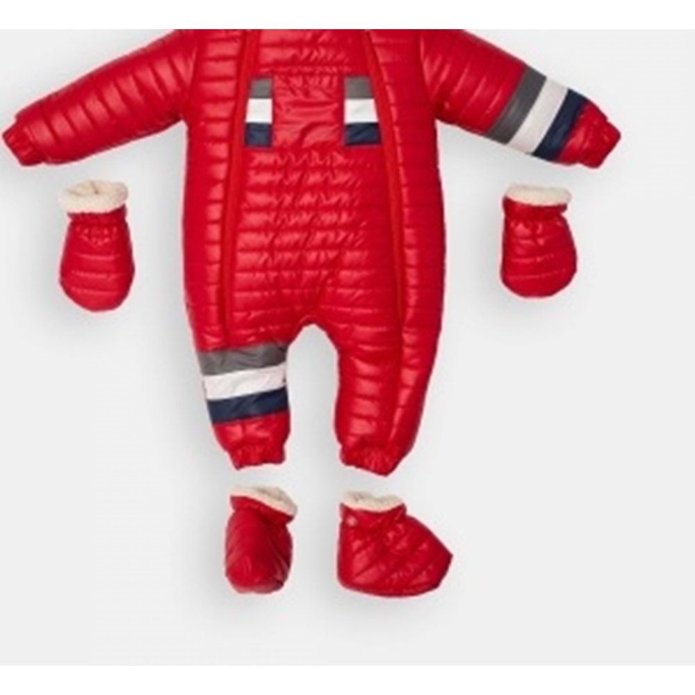 Kayak Tulum Bebe Kayak Kıyafeti -Kışlık - Kırmızı - 24-36 AY - 2103021-Kırmızı-24-36 AY