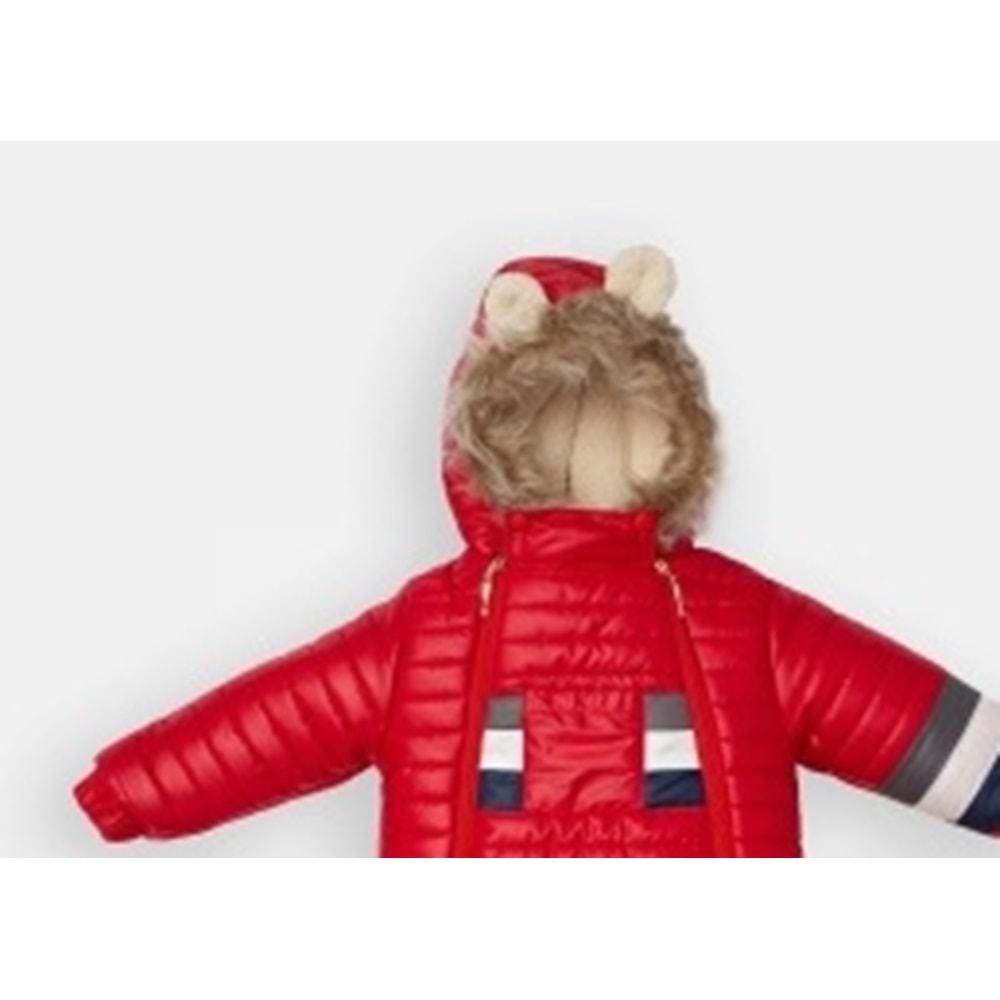Kayak Tulum Bebe Kayak Kıyafeti -Kışlık - Kırmızı - 24-36 AY - 2103021-Kırmızı-24-36 AY