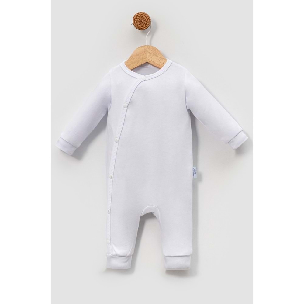 Yandan Çıtçıtlı Basic Bebek Tulum – Organik Pamuk, Kolay Giydirilebilir Tasarım