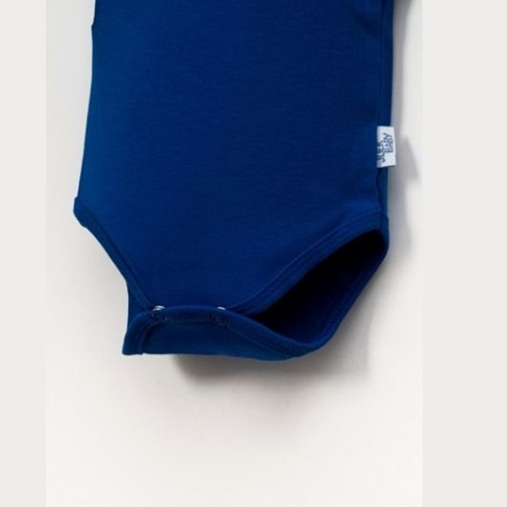 Jijek Baby Pamuk 3lü Kısa Kollu Bebek Body – Yumuşak,Rahat - saks - 24-36 AY