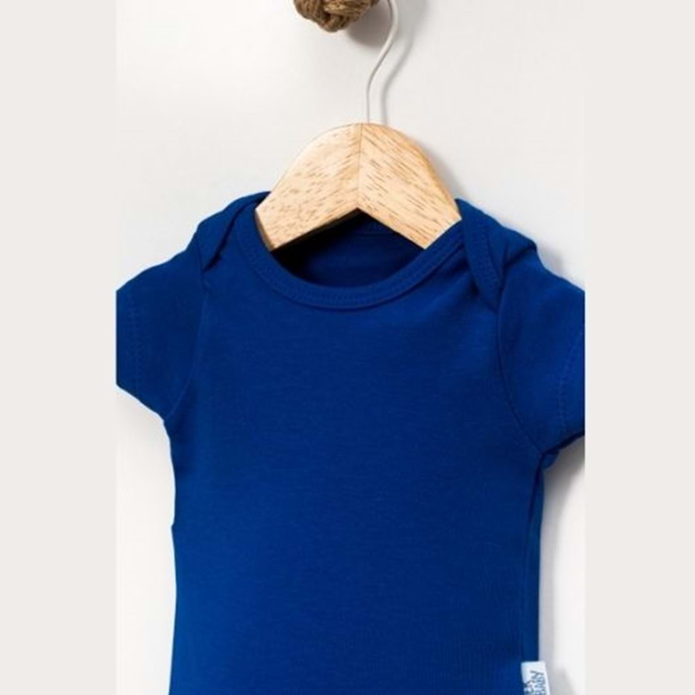 Jijek Baby Pamuk 3lü Kısa Kollu Bebek Body – Yumuşak,Rahat - saks - 3 YAŞ