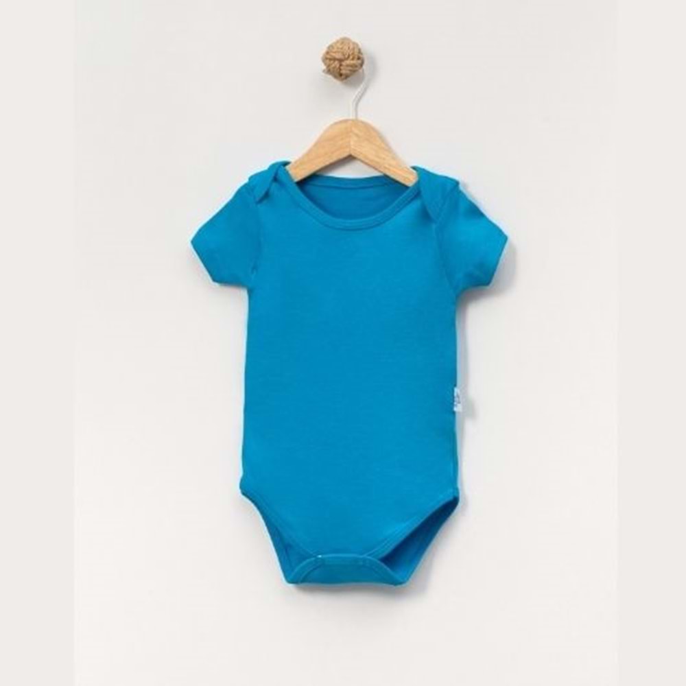 Jijek Baby Pamuk 3lü Kısa Kollu Bebek Body – Yumuşak,Rahat