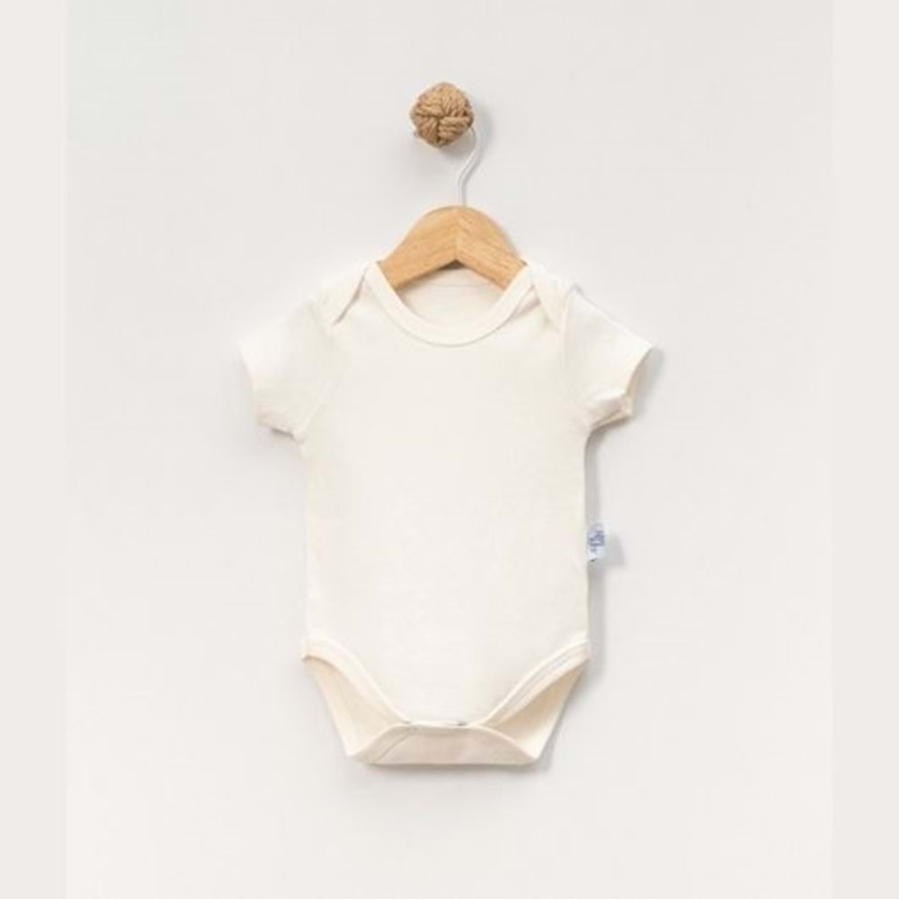 Jijek Baby Pamuk 3lü Kısa Kollu Bebek Body – Yumuşak,Rahat
