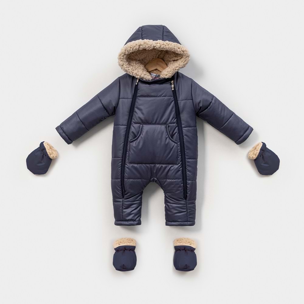 Kayak Tulum Bebe Kayak Kıyafeti -Kışlık - Lacivert - 18-24 AY