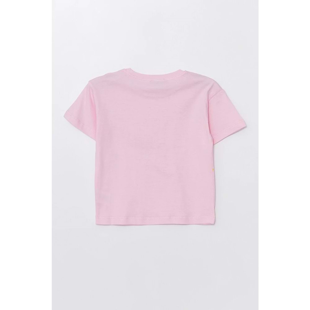 Run Baskılı Penye Şort- T-Shirt Kız-Erkek Takım - Coppa - Pembe - 2 YAŞ - FRND00000002-41