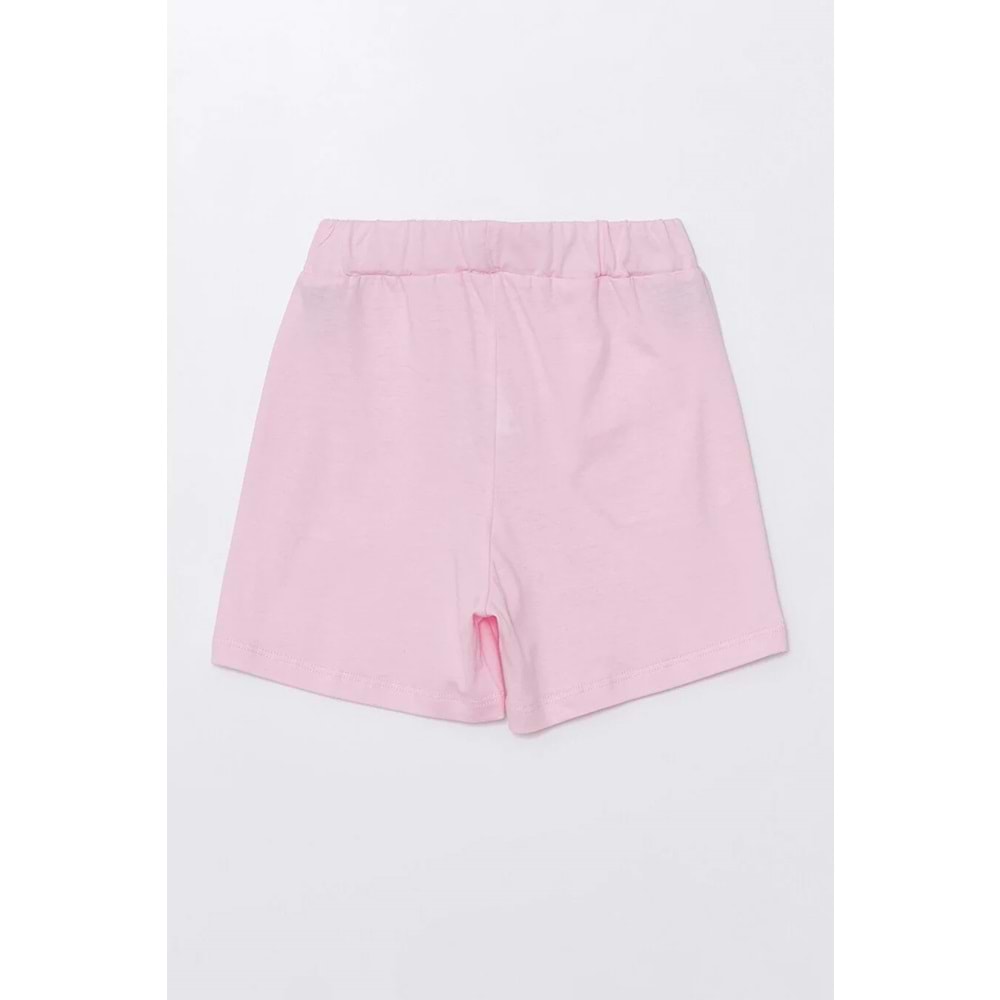 Run Baskılı Penye Şort- T-Shirt Kız-Erkek Takım - Coppa - Pembe - 2 YAŞ - FRND00000002-41