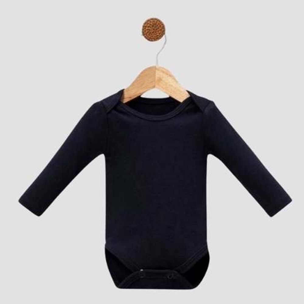 Erkek Bebek 2’li Takım Uzun Kollu Body ve Alt - Lacivert - 24-36 AY - FRND000000095-Laciver-24-36 AY