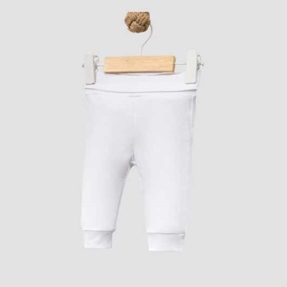 Erkek-Kız Bebek 2’li Takım Kısa Kollu Body ve Alt - Beyaz - 9-12 AY - FRND000000096-Beyaz-9-12 AY