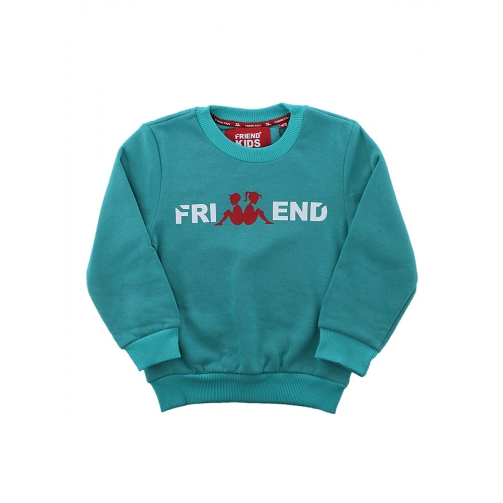 Friend Baskılı 3 İp Mevsimlik Kız-Erkek Sweet-Tek Üst