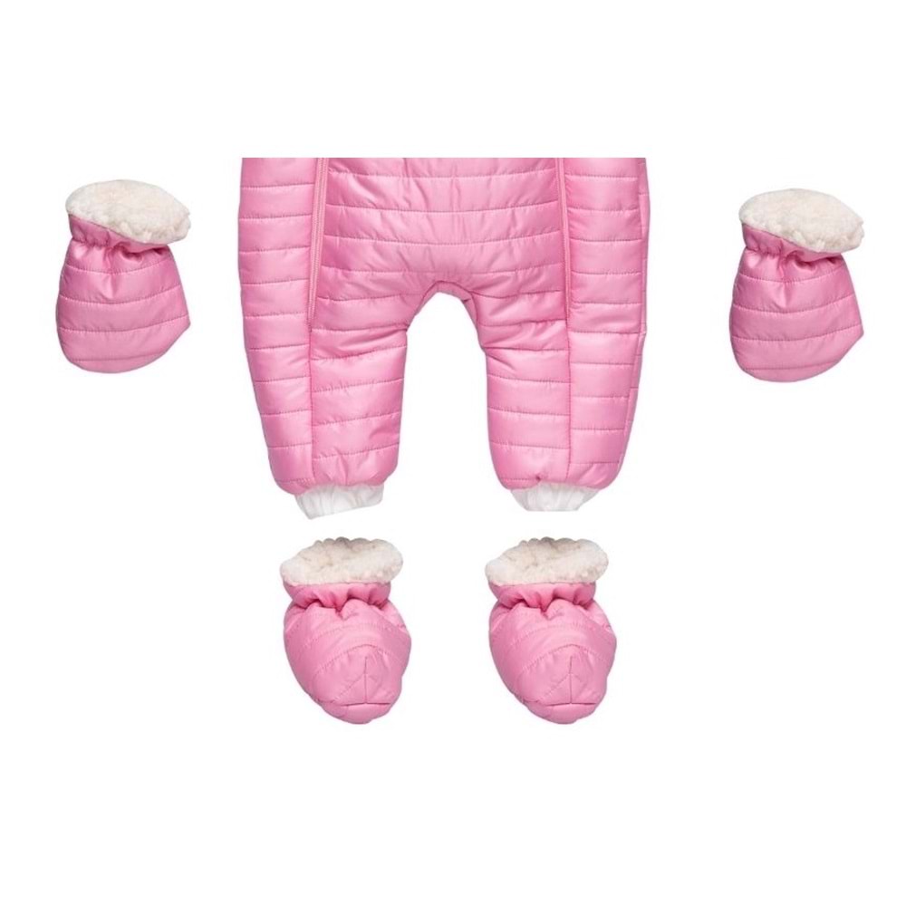 Kayak Tulum Cepli Trenyolu Kapitone Versoftlu-Kışlık-Pembe - 24-36 AY