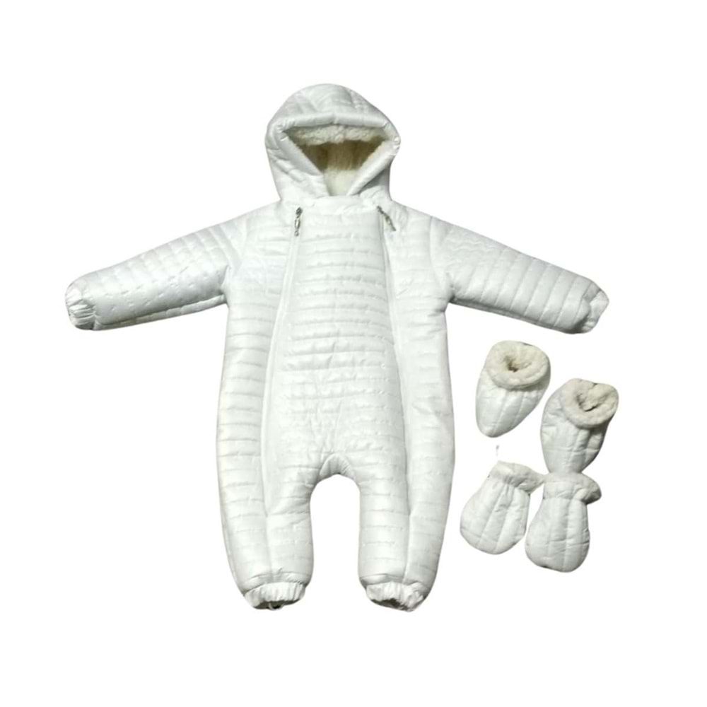 Kayak Tulum Bebe Kayak Kıyafeti Panda Baskılı -Kışlık