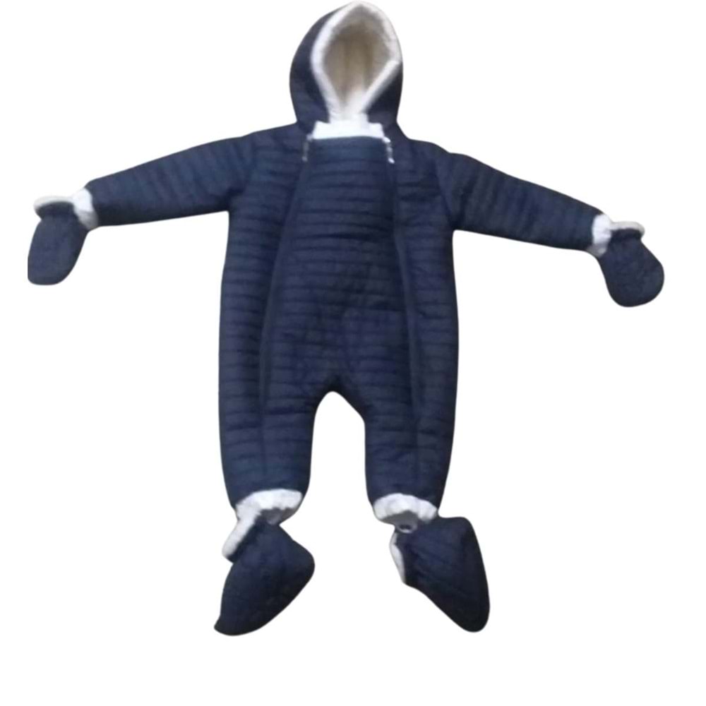 Kayak Tulum Bebe Kayak Kıyafeti Kışlık - Coppa Kids - Kozmonot - Lacivert - 24-36 AY