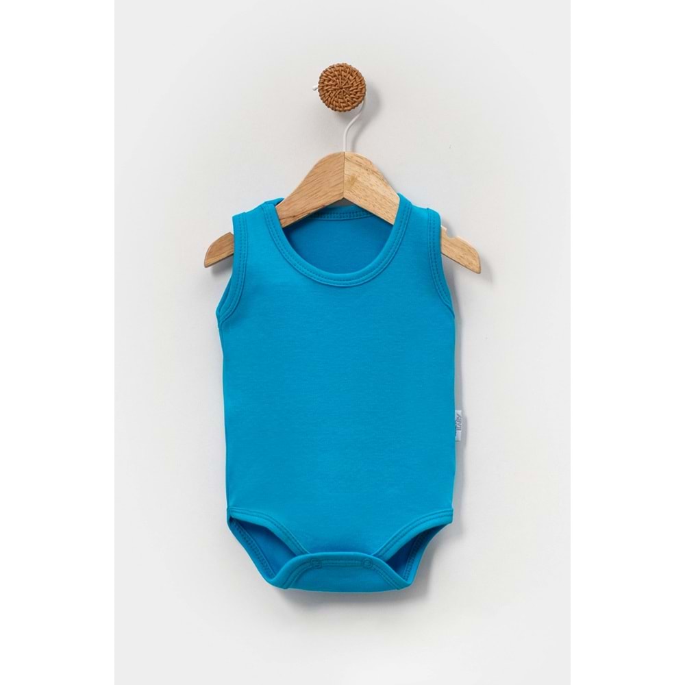 5 li Zıbın Bebek Askılı Çıçıtlı Body - Jijek Baby - çıtçıtlı body - Turkuaz - STANDART - FRND00000096-Turkuaz-STANDART