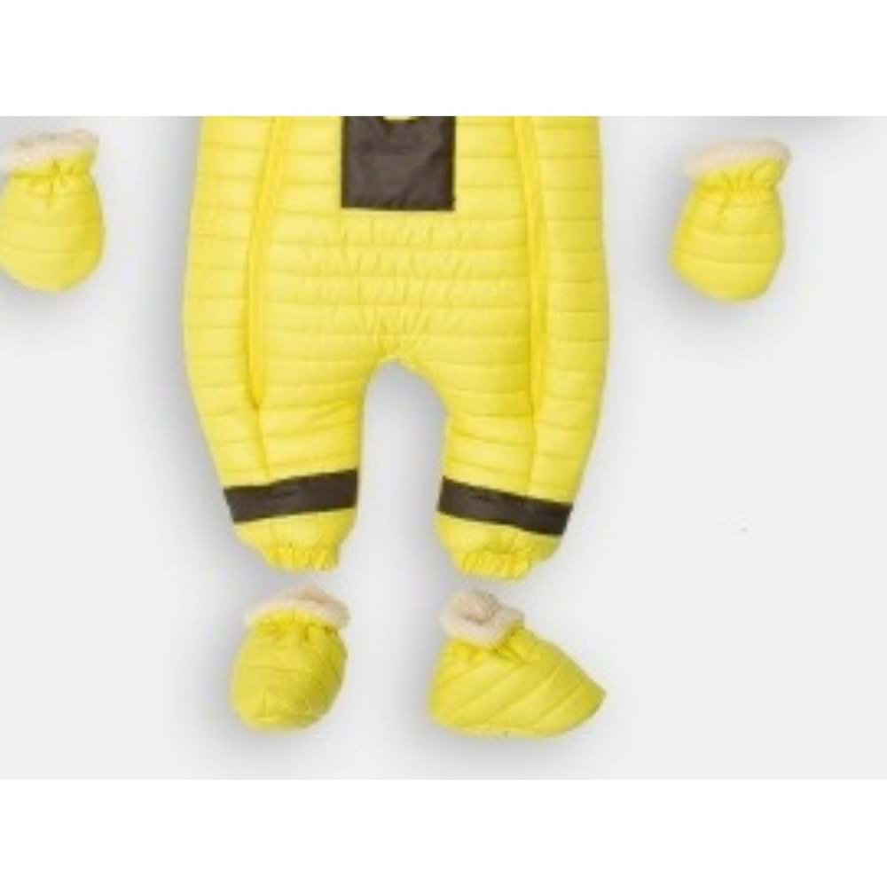 Kayak Tulum Bebe Kayak Kıyafeti Cepli Trendyolu-Kışlık - Sarı - 24-36 AY