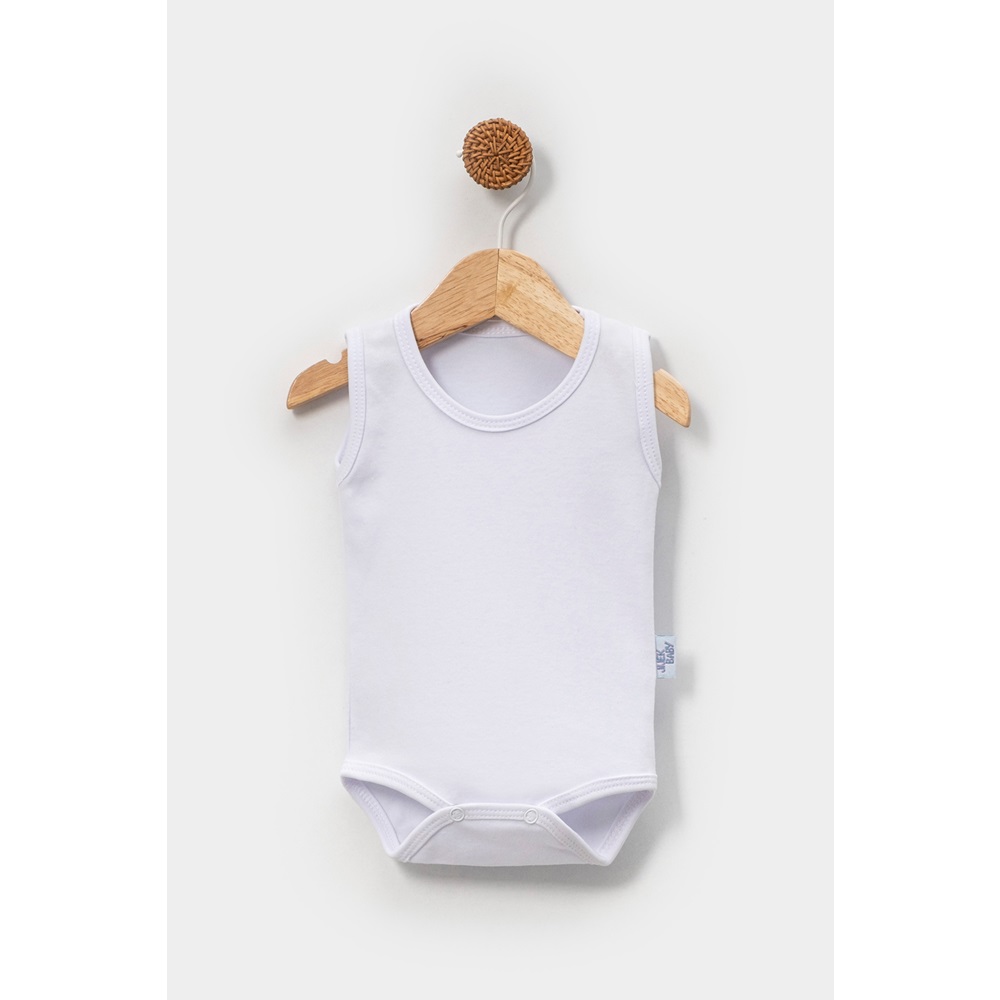 Jijek Baby 3 Lü Kolsuz Bebek Body – Yumuşak,Rahat - beyaz-kırmızı-lacivert - 9-12 AY