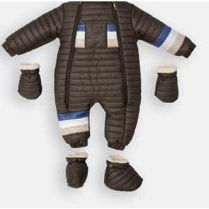 Kayak Tulum Bebe Kayak Kıyafeti -Kışlık - Haki - 24-36 AY - 2103021-Haki-24-36 AY