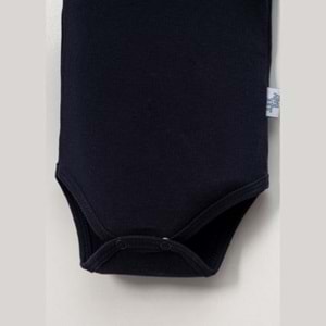 Jijek Baby Pamuk 3lü Kolsuz Bebek Body – Yumuşak,Rahat - Lacivert - 3 YAŞ