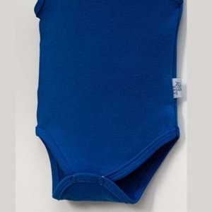 Jijek Baby Pamuk 3lü Kolsuz Bebek Body – Yumuşak,Rahat - saks - 4 YAŞ