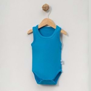 Jijek Baby Pamuk 3lü Kolsuz Bebek Body – Yumuşak,Rahat - Turkuaz - 3 YAŞ