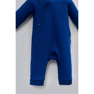 Yandan Çıtçıtlı Basic Bebek Tulum – Organik Pamuk, Kolay Giydirilebilir Tasarım -saks- 0-3 AY