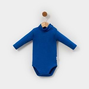 Jijek Baby 5li boğazlı yaka Bebek Body – Yumuşak,Rahat - saks - 6-9AY