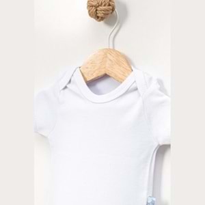 Jijek Baby Pamuk 3lü Kısa Kollu Bebek Body – Yumuşak,Rahat - Beyaz - 3 YAŞ
