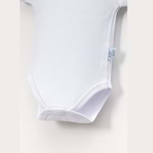 Jijek Baby Pamuk 3lü Kısa Kollu Bebek Body – Yumuşak,Rahat - Beyaz - 3 YAŞ