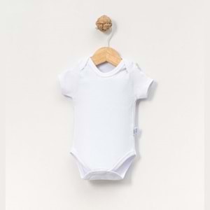 Jijek Baby Pamuk 3lü Kısa Kollu Bebek Body – Yumuşak,Rahat - Beyaz - 4 YAŞ