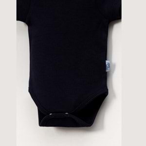 Jijek Baby Pamuk 3lü Kısa Kollu Bebek Body – Yumuşak,Rahat - Lacivert - 3 YAŞ