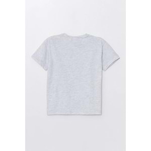 Run Baskılı Penye Şort- T-Shirt Kız-Erkek Takım - Coppa - Gri - 6 YAŞ - FRND00000002-13