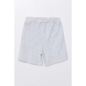 Run Baskılı Penye Şort- T-Shirt Kız-Erkek Takım - Coppa - Gri - 6 YAŞ - FRND00000002-13