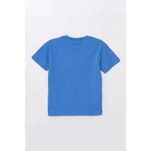 Run Baskılı Penye Şort- T-Shirt Kız-Erkek Takım - Coppa - İndigo - 4 YAŞ - FRND00000002-19