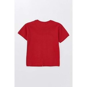 Run Baskılı Penye Şort- T-Shirt Kız-Erkek Takım - Coppa - Kırmızı - 4 YAŞ - FRND00000002-27