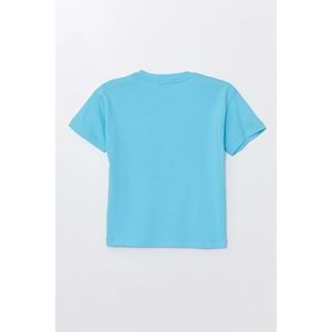 Run Baskılı Penye Şort- T-Shirt Kız-Erkek Takım - Coppa - Mavi - 2 YAŞ - FRND00000002-33