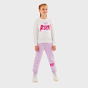 Run Erkek - Kız Çocuk T-shirt Eşofman Altı Takım
