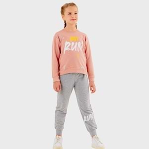 Run Erkek - Kız Çocuk T-shirt Eşofman Altı Takım