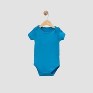 Erkek-Kız Bebek 2’li Takım Kısa Kollu Body ve Alt - Turkuaz - 18-24 AY - FRND000000096-Turkuaz-18-24 AY