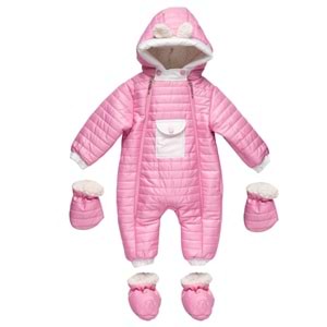 Kayak Tulum Cepli Trenyolu Kapitone Versoftlu-Kışlık-Pembe - 24-36 AY
