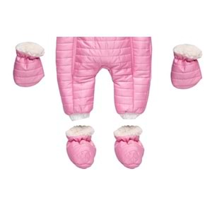 Kayak Tulum Cepli Trenyolu Kapitone Versoftlu-Kışlık-Pembe - 24-36 AY