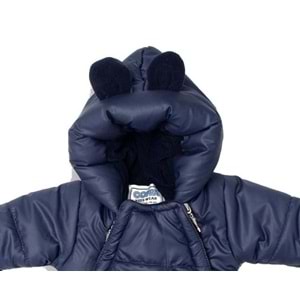 Bebek Yenidoğan Kundak Tulum Microkumaş Tulum Polarlı Lacivert - 0-3 AY