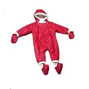 Kayak Tulum Bebe Kayak Kıyafeti Panda Baskılı -Kışlık