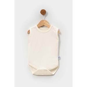 5 li Zıbın Bebek Askılı Çıçıtlı Body - Jijek Baby - çıtçıtlı body - Ekru - STANDART - FRND00000096-Ekru-STANDART