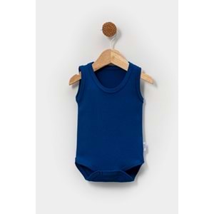 5 li Zıbın Bebek Askılı Çıçıtlı Body - Jijek Baby - çıtçıtlı body - saks - STANDART - FRND00000096-saks-STANDART
