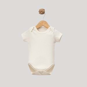 Jijek Baby 3 Lü Kısakollu Bebek Body – Yumuşak,Rahat - KREM-MAVİ-BEYAZ - 6-9AY