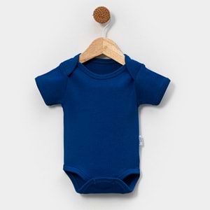 Jijek Baby 3 Lü Kısakollu Bebek Body – Yumuşak,Rahat - SAKS-LACİVERT-TURKUAZ - 6-9AY