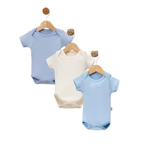 Jijek Baby 3 Lü Kısakollu Bebek Body – Yumuşak,Rahat