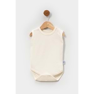 Jijek Baby 3 Lü Kolsuz Bebek Body – Yumuşak,Rahat - EKRU-KIRMIZI-PEMBE - 9-12 AY