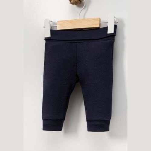 Jijek Baby Penye Pantolon | Rahat Esnek Günlük - Lacivert - 0-3 AY