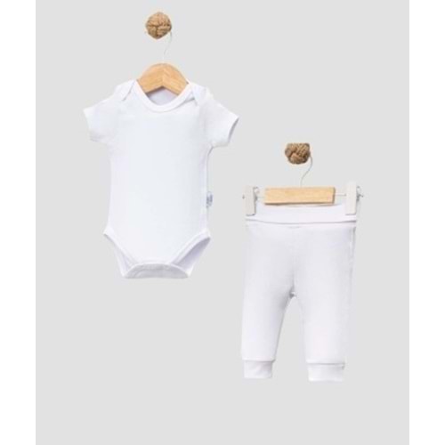Erkek-Kız Bebek 2’li Takım Kısa Kollu Body ve Alt
